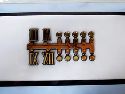 ステンドグラス,時計パーツ_誠時_文字符_BF-213_金色