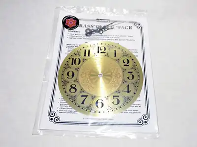 ステンドグラス,時計パーツ_クロックフェース_金色