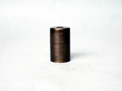 ステンドグラス,ランプパーツ,ソケット用カバー_E17_直径:30mm_高さ:50mm_古金色