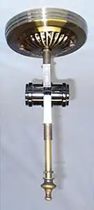 ステンドグラス,ランプパーツ,天井用シーリングフィクスチュア_高さ:180mm_色:古金色