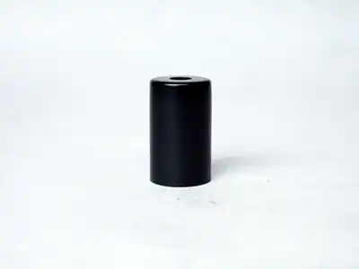 ステンドグラス,ランプパーツ,ソケット用カバー_E17_直径:30mm_高さ:50mm_黒色